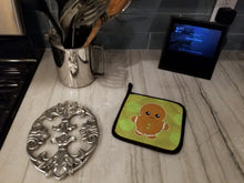 Load image into Gallery viewer, Christmas Gingerbread Man Pot Holders - Set of 2 - Heat-Resistant Kitchen Essentials BB6816PTHD