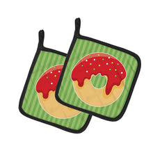 Load image into Gallery viewer, Christmas Donut Pot Holders - Set of 2 - Heat-Resistant Kitchen Essentials BB6818PTHD