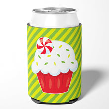 Load image into Gallery viewer, Christmas Pepermint Cupcake Can or Bottle Hugger BB6819CC