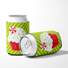 Load image into Gallery viewer, Christmas Pepermint Cupcake Can or Bottle Hugger BB6819CC