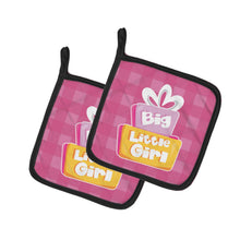 Load image into Gallery viewer, Big Little Girl Pot Holders - Set of 2 - Heat-Resistant Kitchen Essentials BB6826PTHD