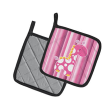 Load image into Gallery viewer, Girl Giraffe Pot Holders - Set of 2 - Heat-Resistant Kitchen Essentials BB6827PTHD