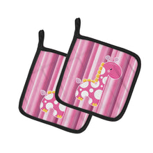 Load image into Gallery viewer, Girl Giraffe Pot Holders - Set of 2 - Heat-Resistant Kitchen Essentials BB6827PTHD