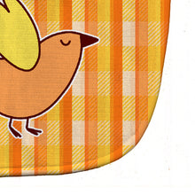 Load image into Gallery viewer, Bird on Orange Plaid Baby Bib BB6832BIB