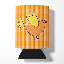Load image into Gallery viewer, Bird on Orange Plaid Can or Bottle Hugger BB6832CC