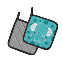 Load image into Gallery viewer, Polkadot Elephant Pot Holders - Set of 2 - Heat-Resistant Kitchen Essentials BB6836PTHD