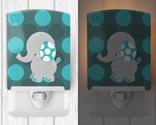 Load image into Gallery viewer, Polkadot Grey Elephant Ceramic Night Light BB6837CNL