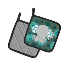 Load image into Gallery viewer, Polkadot Naptime Elephant Pot Holders - Set of 2 - Heat-Resistant Kitchen Essentials BB6838PTHD
