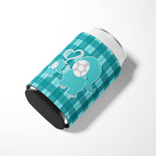 Load image into Gallery viewer, Plaid Momma and Baby Elephant Can or Bottle Hugger BB6839CC