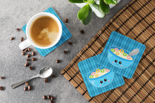Load image into Gallery viewer, Blue bowl of Cereal Foam Coaster  BB6845FC