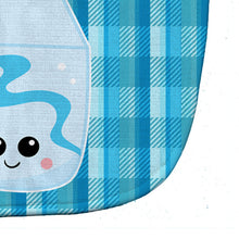 Load image into Gallery viewer, Blue Plaid and Milk Baby Bib BB6846BIB