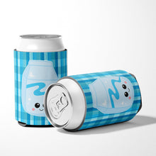 Load image into Gallery viewer, Blue Plaid and Milk Can or Bottle Hugger BB6846CC