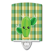 Load image into Gallery viewer, Cactus Plaid Ceramic Night Light BB6852CNL