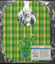 Load image into Gallery viewer, Cactus Striped Plaid Baby Bib BB6853BIB