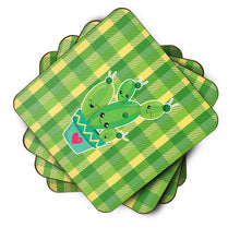Load image into Gallery viewer, Cactus Striped Plaid Foam Coaster  BB6853FC
