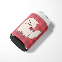 Load image into Gallery viewer, Cat Pink Plad Can or Bottle Hugger BB6854CC