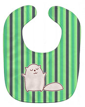 Load image into Gallery viewer, Cat Green Stripes Baby Bib BB6856BIB