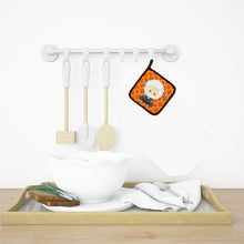 Load image into Gallery viewer, Sheep on Orange Quatrafoil Pot Holders - Set of 2 - Heat-Resistant Kitchen Essentials BB6872PTHD