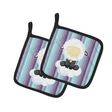 Load image into Gallery viewer, Sheep on Cloud Pot Holders - Set of 2 - Heat-Resistant Kitchen Essentials BB6875PTHD