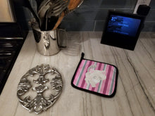 Load image into Gallery viewer, Kitten Cat Pink and Gray Pot Holders - Set of 2 - Heat-Resistant Kitchen Essentials BB6878PTHD