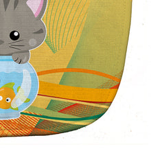 Load image into Gallery viewer, Kitten in the Fish Bowl Baby Bib BB6879BIB