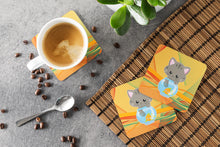 Load image into Gallery viewer, Kitten in the Fish Bowl Foam Coaster  BB6879FC