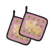 Load image into Gallery viewer, Kitten Sleeping Pot Holders - Set of 2 - Heat-Resistant Kitchen Essentials BB6880PTHD
