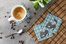 Load image into Gallery viewer, Little Black Cat Kitten Foam Coaster  BB6881FC