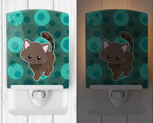 Load image into Gallery viewer, Polkadot Kitten Cat Ceramic Night Light BB6885CNL