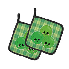 Load image into Gallery viewer, Three Peas Pot Holders - Set of 2 - Heat-Resistant Kitchen Essentials BB6890PTHD