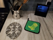 Load image into Gallery viewer, Iguanodon Dinosaur Pot Holders - Set of 2 - Heat-Resistant Kitchen Essentials BB6895PTHD