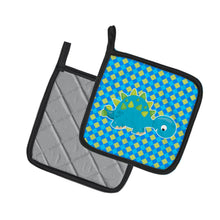 Load image into Gallery viewer, Stegosaurus Dinosaur Pot Holders - Set of 2 - Heat-Resistant Kitchen Essentials BB6897PTHD