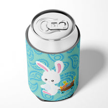 Load image into Gallery viewer, Easter Rabbit Paisley Blue Can or Bottle Hugger BB6898CC