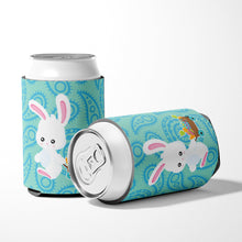 Load image into Gallery viewer, Easter Rabbit Paisley Blue Can or Bottle Hugger BB6898CC