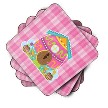 Load image into Gallery viewer, Easter Rabbit's House Coasters - Set of 4 Lightweight Foam, Absorbent Drink Coasters