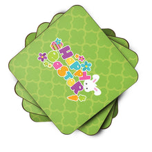 Load image into Gallery viewer, Happy Easter Green Quatrafoil Foam Coaster  BB6900FC