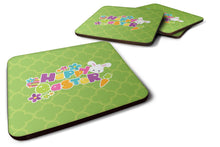 Load image into Gallery viewer, Happy Easter Green Quatrafoil Foam Coaster  BB6900FC
