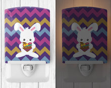 Load image into Gallery viewer, Easter Rabbit with Chocolate Heart Ceramic Night Light BB6901CNL
