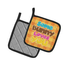 Load image into Gallery viewer, Easter Some Bunny Loves You Pot Holders - Set of 2 - Heat-Resistant Kitchen Essentials BB6902PTHD