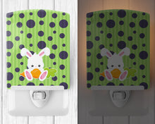 Load image into Gallery viewer, Easter Polkadot Rabbit Ceramic Night Light BB6903CNL