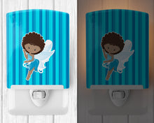 Load image into Gallery viewer, Fairy Blue Stripes Ceramic Night Light BB6906CNL