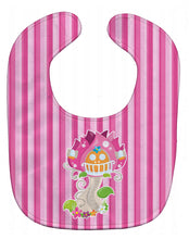 Load image into Gallery viewer, Fairy House Pink Stripes Baby Bib BB6907BIB