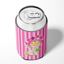 Load image into Gallery viewer, Fairy House Pink Stripes Can or Bottle Hugger BB6907CC