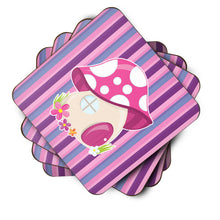 Load image into Gallery viewer, Fairy House Pink and Purple Foam Coaster  BB6908FC