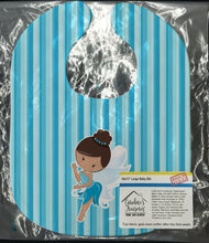 Load image into Gallery viewer, Fairy Blue Stripes Baby Bib BB6910BIB