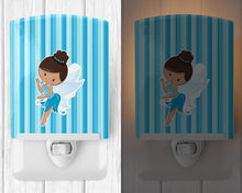 Load image into Gallery viewer, Fairy Blue Stripes Ceramic Night Light BB6910CNL