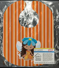 Load image into Gallery viewer, Fairy Orange Stripes Baby Bib BB6913BIB