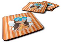 Load image into Gallery viewer, Fairy Orange Stripes Foam Coaster  BB6913FC