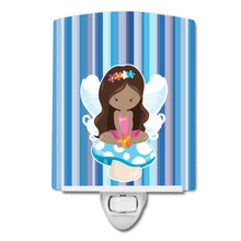Load image into Gallery viewer, Fairy Blue Stripes Ceramic Night Light BB6917CNL