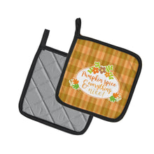 Load image into Gallery viewer, Fall Pumpkin Spice and Everything Pot Holders - Set of 2 - Heat-Resistant Kitchen Essentials BB6920PTHD